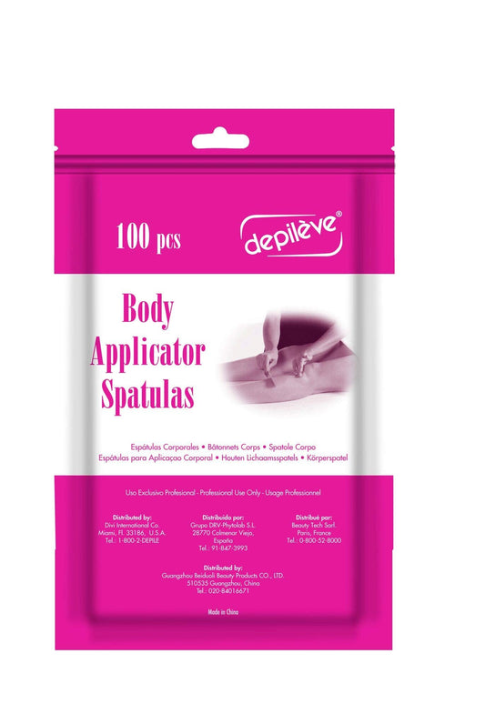 Depileve Wooden Body Applicators - Waxing Applicator Sticks - Box of 100 Beauty and Personal Care Depileve