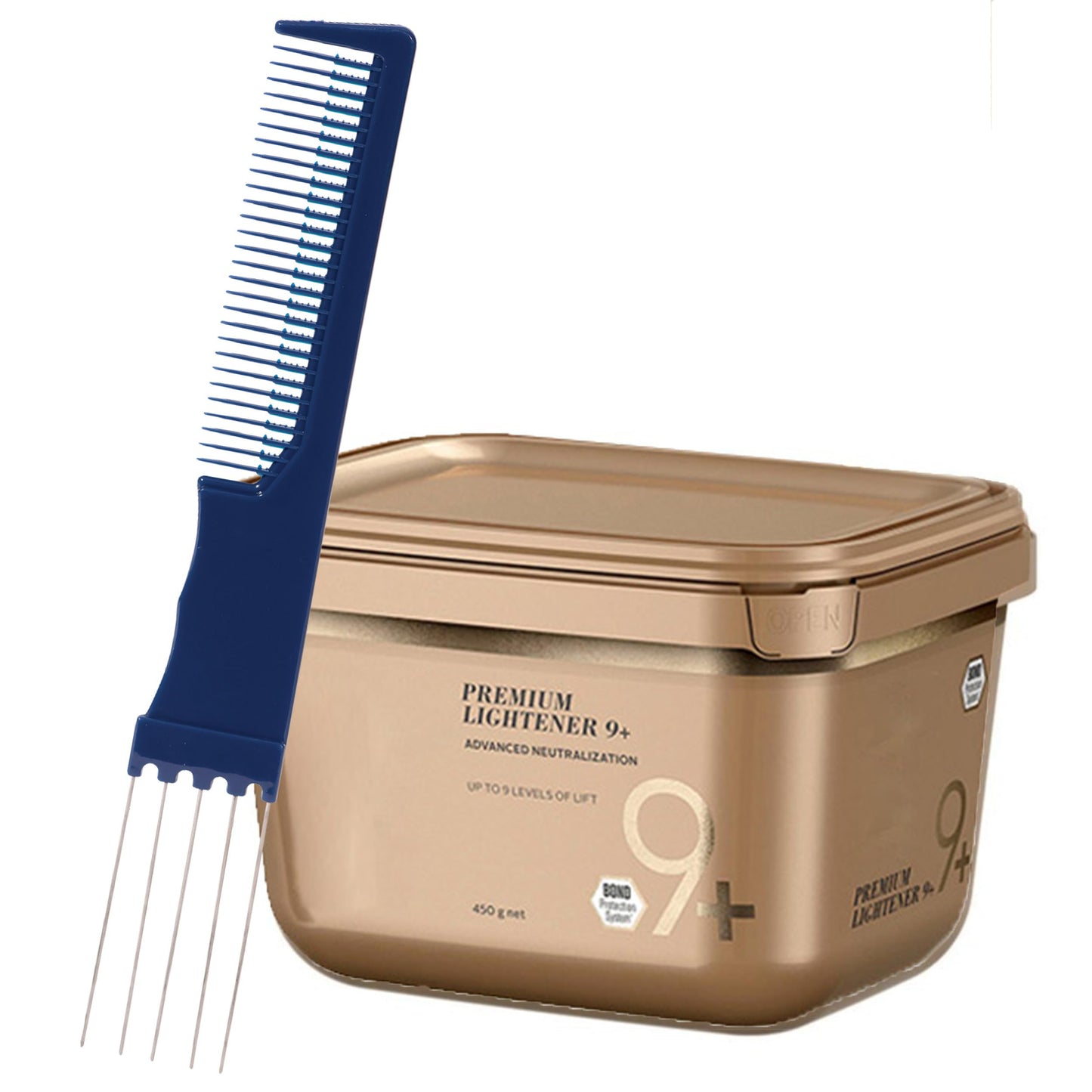 Blonde Me Bleach Powder 9+ Premium Hair Lightener 450g with Dual Purpose Application Comb - Professional Dust-Free Hair Bleach for Blonde Hair Beauty & Personal Care M Hair Designs