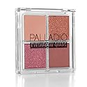 Palladio Eyeshadow Quads, Velvety Pigmented Blendable Matte, Metallic & Shimmer Finishes, Creamy Formula, Four Way Quad Eye Shadow Palette, Talc-Free Beauty & Personal Care Palladio