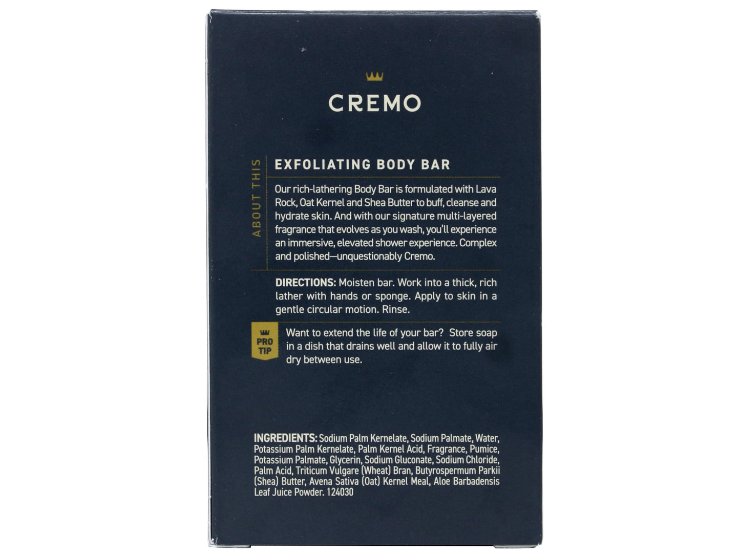 Cremo Exfoliating Body Bars Palo Santo (Reserve Collection) - A Combination of Lava Rock and Oat Kernel Gently Polishes While Shea Butter Leaves Your Beauty & Personal Care Cremo