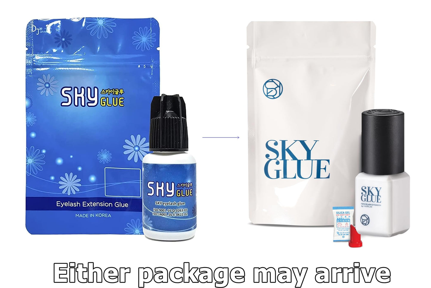 Super Strong Sky D Eyelash Extension Glue 5ml - Professional Black Bonding Adhesive for Long Lasting Semi Permanent Individual Lash Extensions - 3-4s Beauty & Personal Care Sky