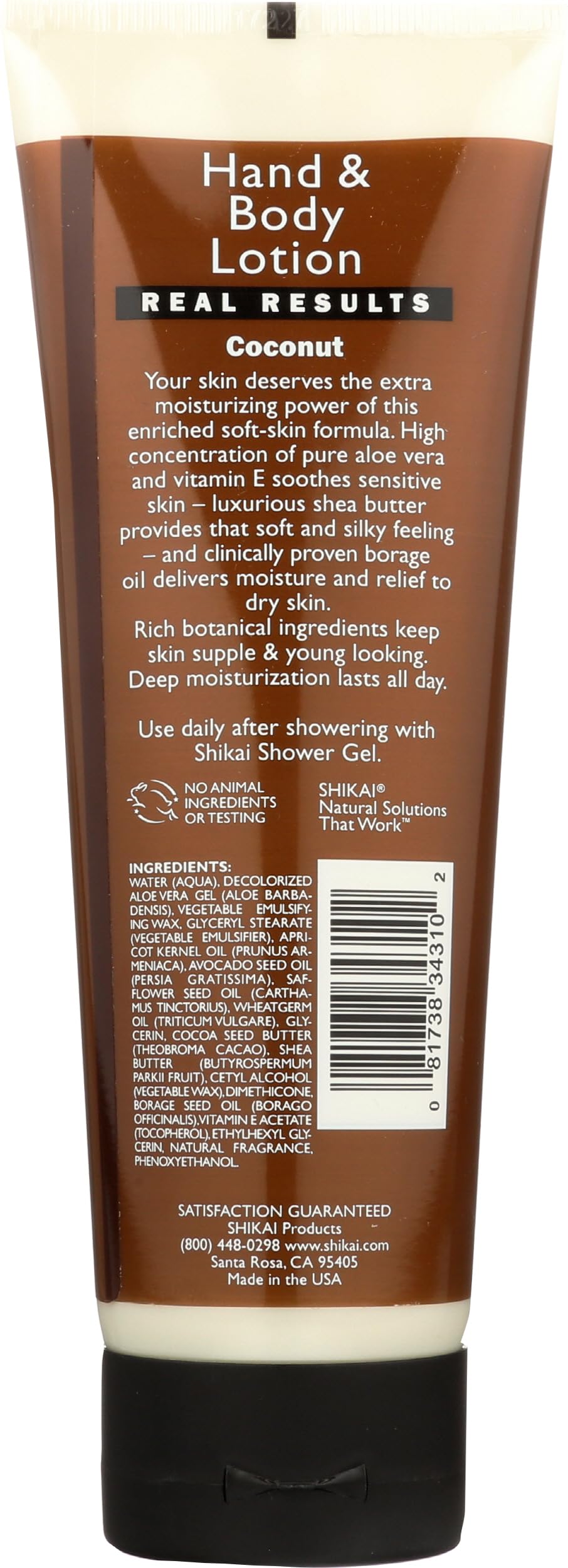 ShiKai - Moisturizing Hand & Body Lotion, Softens & Moisturizes Skin with Aloe Vera, Borage Oil & Shea Butter, Sensually Smooth Skin with Delicious Beauty & Personal Care ShiKai