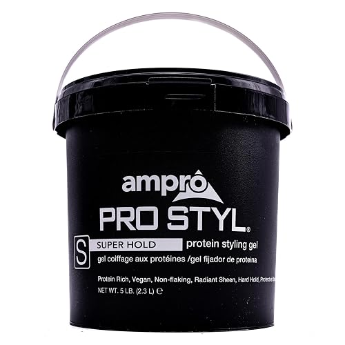 AmPro Pro Styl Styling Gel - Protects and Strengthens Your Strands - Non-Flaking, Alcohol Free, Vegan Formula - Flexible, Touchable Hold for All Hair Beauty & Personal Care AmPro