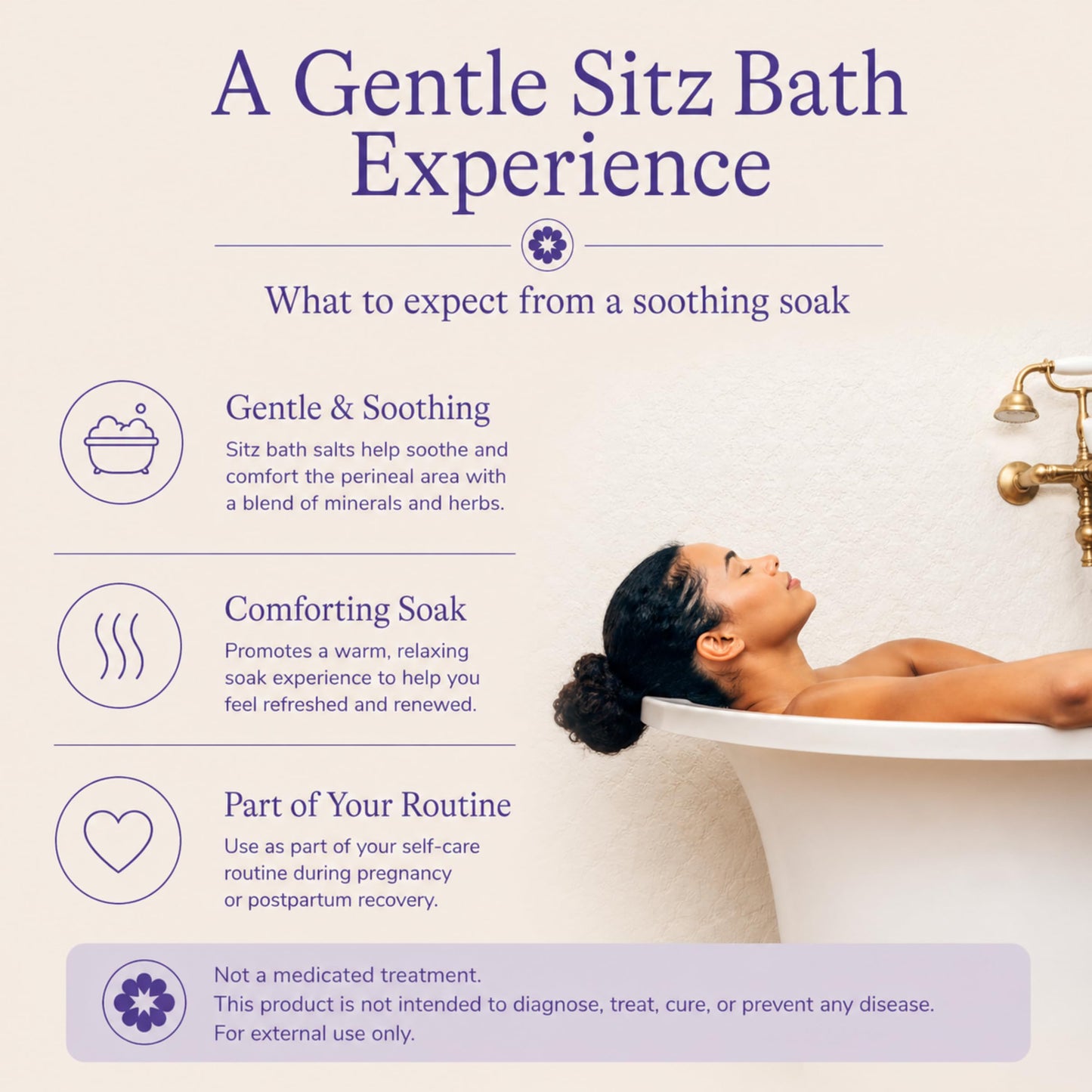 Lansinoh Sitz Bath Salts for Postpartum Care, Perineal Soak with Epsom Salt, Aloe Vera, Lavender & Frankincense Oil, 10 Ounces Beauty and Personal Care Lansinoh