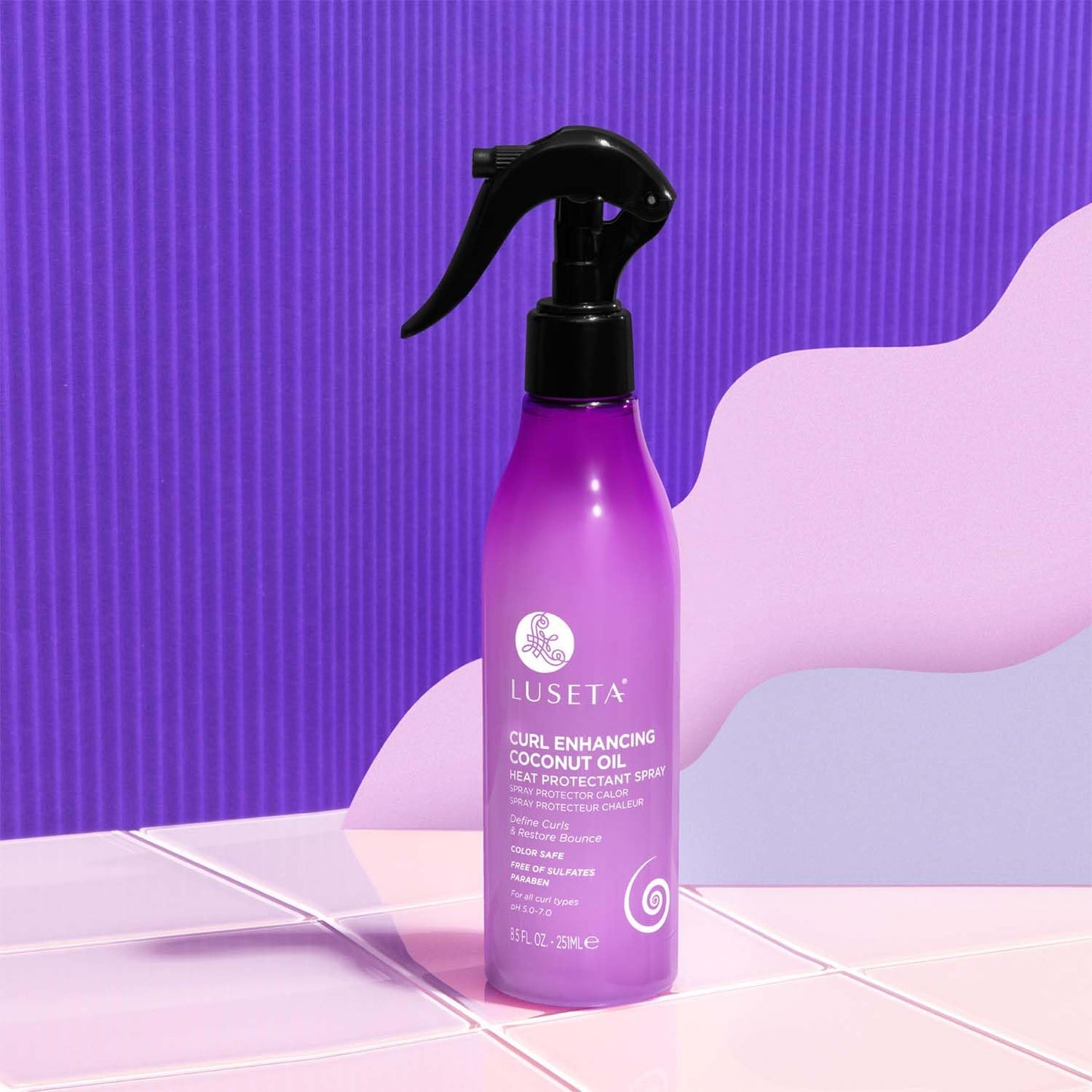 Luseta Curl Enhancing Heat Protectant Spray Define Curls & Resotre Bounce for Curly and Wavy Hair,Protect Hair from Heat Damage,Frizz-Free for Women Beauty & Personal Care L LUSETA