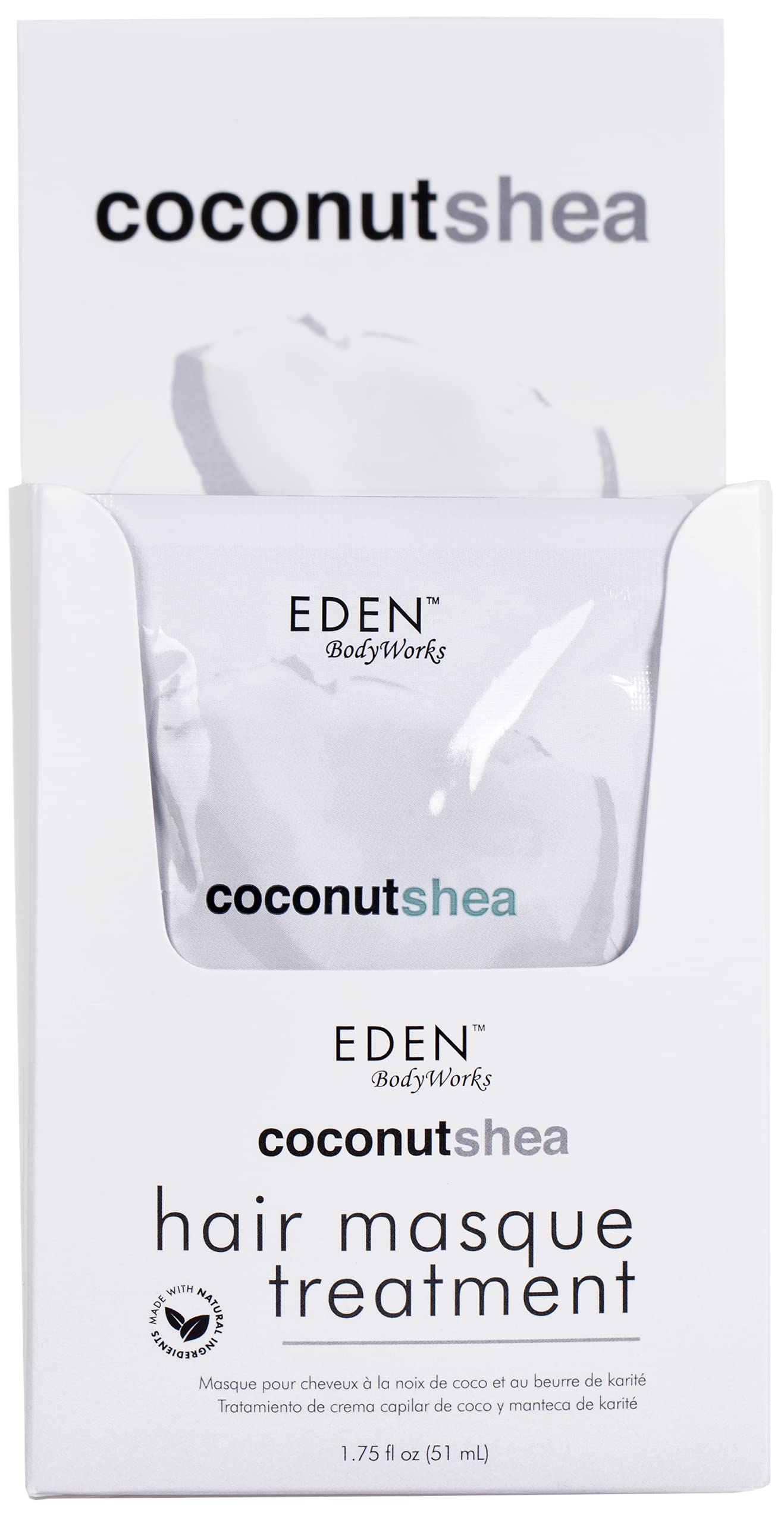 EDEN BodyWorks Coconut Shea Hair Masque 1.75 Oz- Packaging May Vary Beauty & Personal Care EDEN BodyWorks