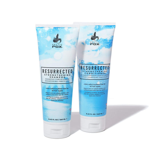 ARCTIC FOX VEGAN & CRUELTY FREE RESURRECTED STRENGTHENING COLOR SAFE & SULFATE FREE SHAMPOO AND CONDITIONER FOR ALL HAIR TYPES (SHAMPOO & CONDITIONER) Beauty & Personal Care ARCTIC FOX