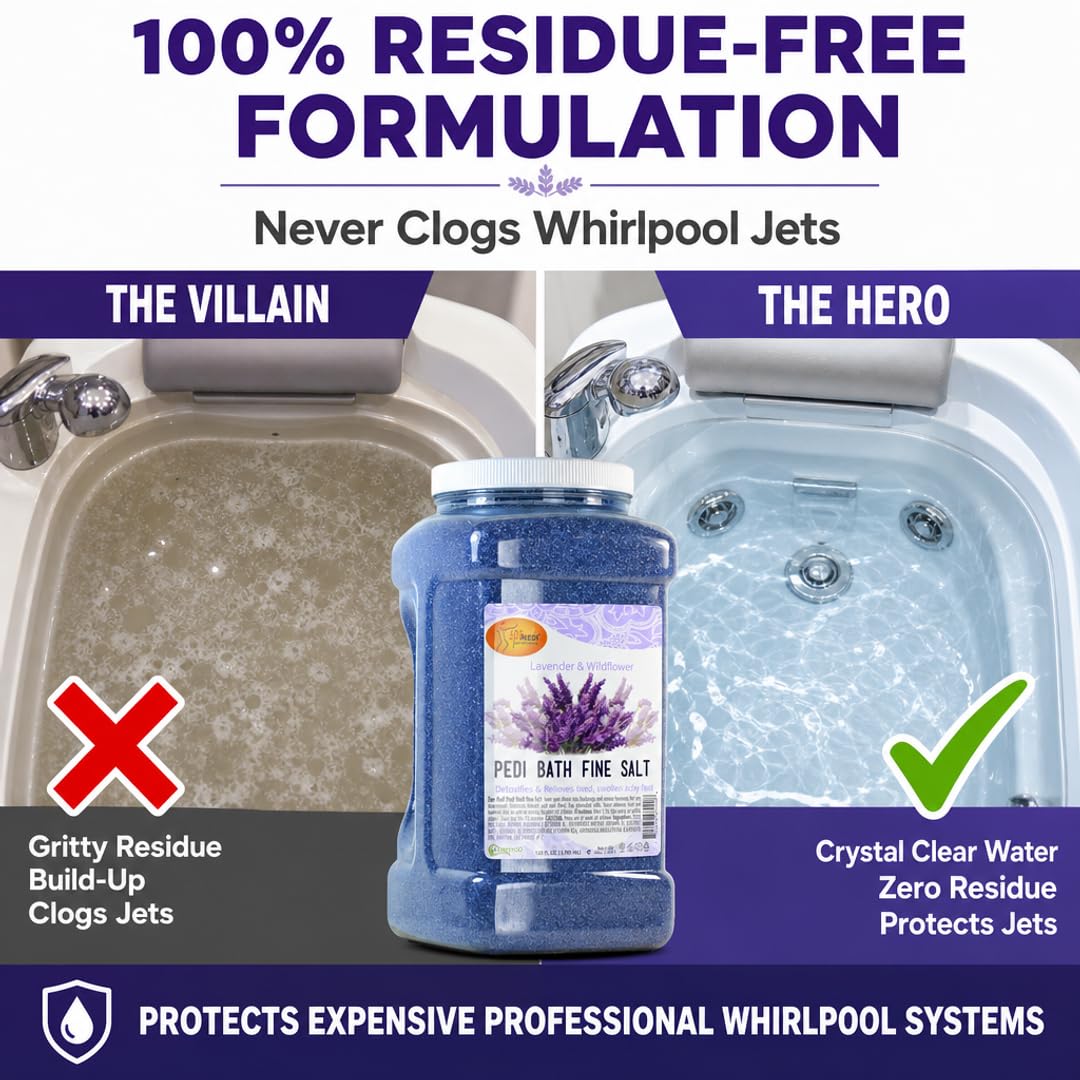 SPA REDI Foot Soak for Pedicure Preparation & Therapeutic Foot Treatment - Pure Mineral Power for Superior Detoxification & Deep Skin Nourishment Beauty and Personal Care SPA REDI