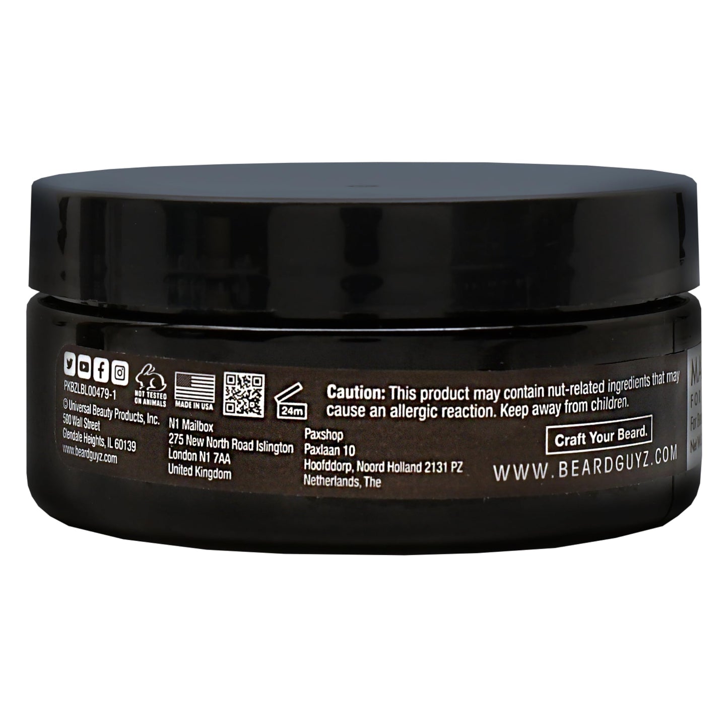 Beard Guyz Matte Styling Clay - Strong?Hold for Beard & Hair - Natural Texture & Matte Finish Styling Clay for Men’s Grooming, 3 oz Beauty & Personal Care Beard Guyz