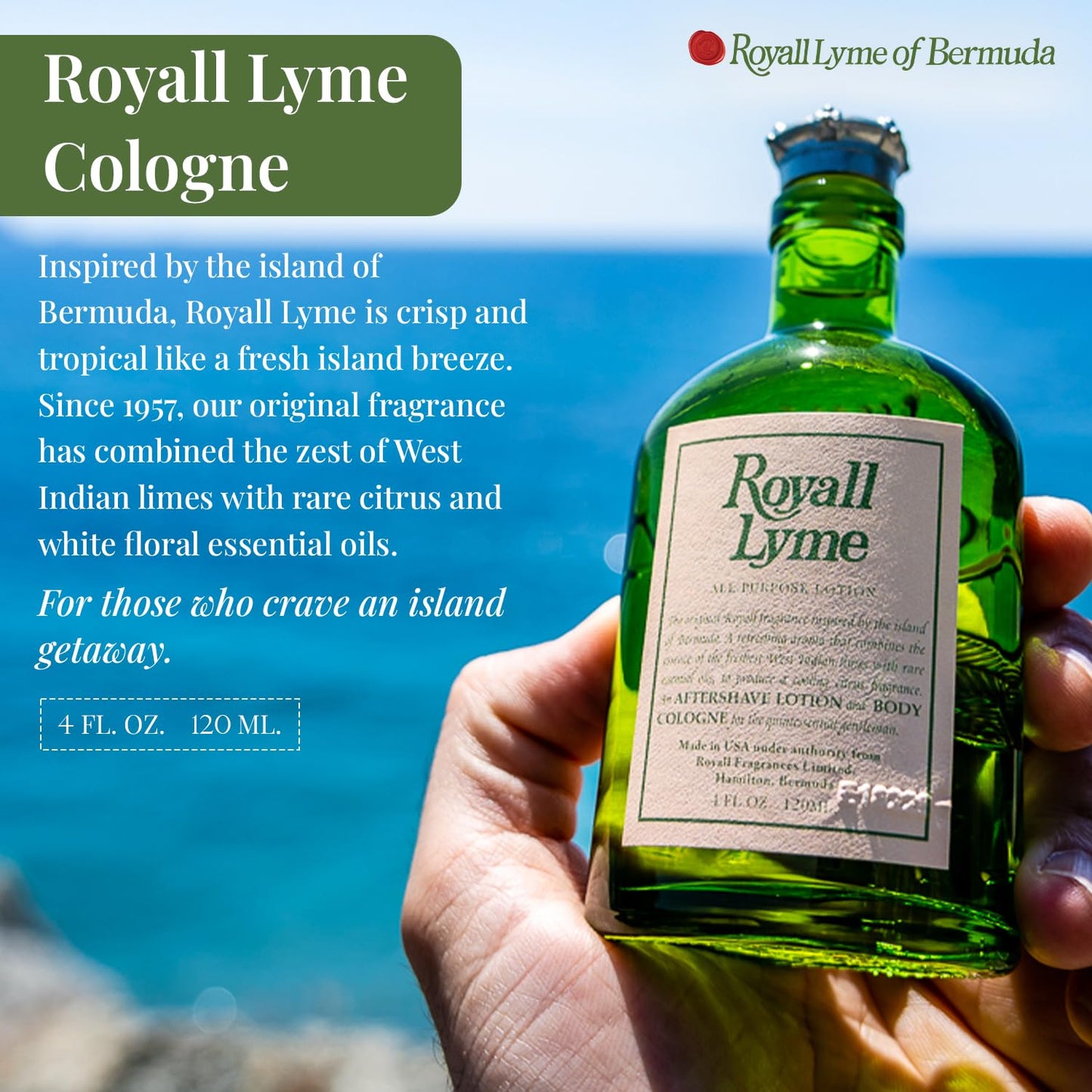 ROYALL LYME, Men's Heritage Cologne, Inspired by Bermuda - 4 Fl oz Spray Beauty & Personal Care ROYALL LYME