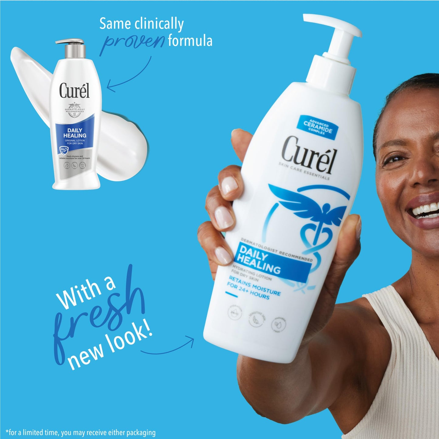 Curel Daily Healing Body Lotion for Dry Skin, Hydrating Body Lotion with Advanced Ceramides Complex, Dermatologist Recommended, 13 Oz, Pack of 3 Beauty & Personal Care Curel