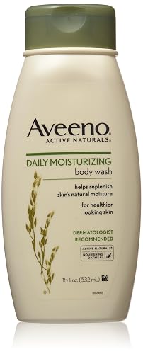 Aveeno Active Naturals Daily Moisturizing Body Wash with Natural Oatmeal, 18-Ounce Bottles (Pack of 3) Beauty & Personal Care Aveeno