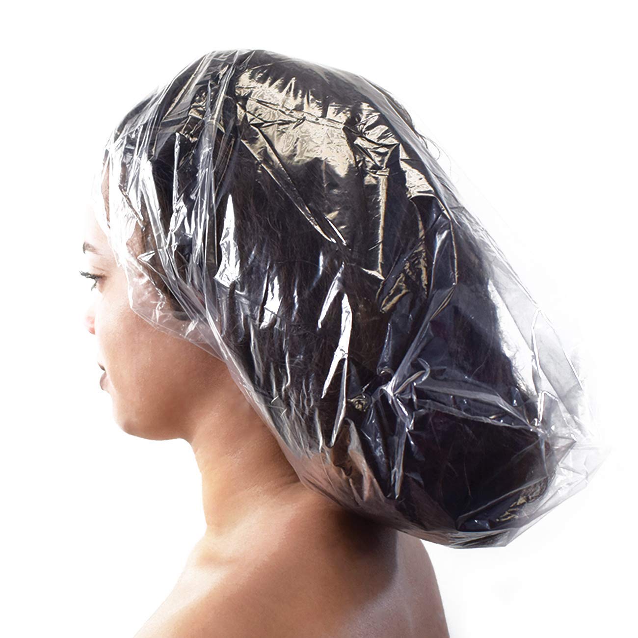 Colortrak Disposable Shower Conditioning Processing Caps, Protects Long and Voluminous Hair Styles, Curls and Natural Hair, Helps Preserve Blowouts Beauty and Personal Care Colortrak