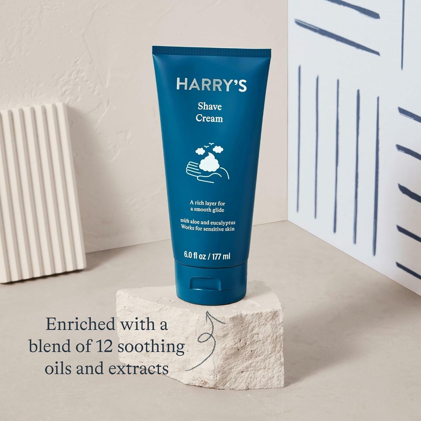 Harry's Shaving Cream - Shaving Cream for Men with Eucalyptus - 2 pack (3.4 oz) Beauty & Personal Care Harry's