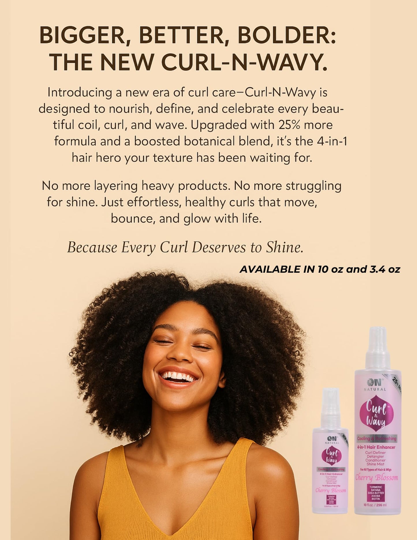 On Natural On Curl & Wavy Curl Defining Conditioner & Detangler, Argan Tree (10 oz) Beauty & Personal Care On Natural
