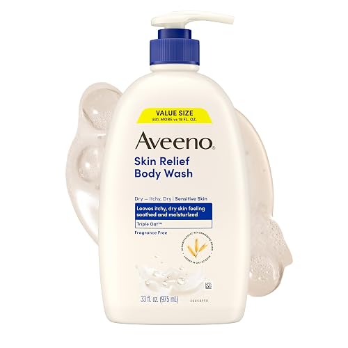 Aveeno Skin Relief Body Wash with Triple Oat Complex, Fragrance-Free, Gentle Daily Body Wash for Sensitive Skin Leaves Itchy, Dry Skin Feeling Soothed Beauty & Personal Care Aveeno
