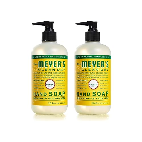 Mrs. MEYER'S Clean Day Hand Soap, Made with Essential Oils, Honeysuckle, 12.5 Fl oz (Pack of 2) Beauty & Personal Care Mrs. MEYER'S