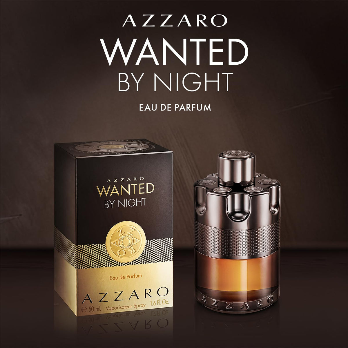 Azzaro Wanted By Night Eau de Parfum Warm Spicy Men's Cologne - 3.3 Fl Oz