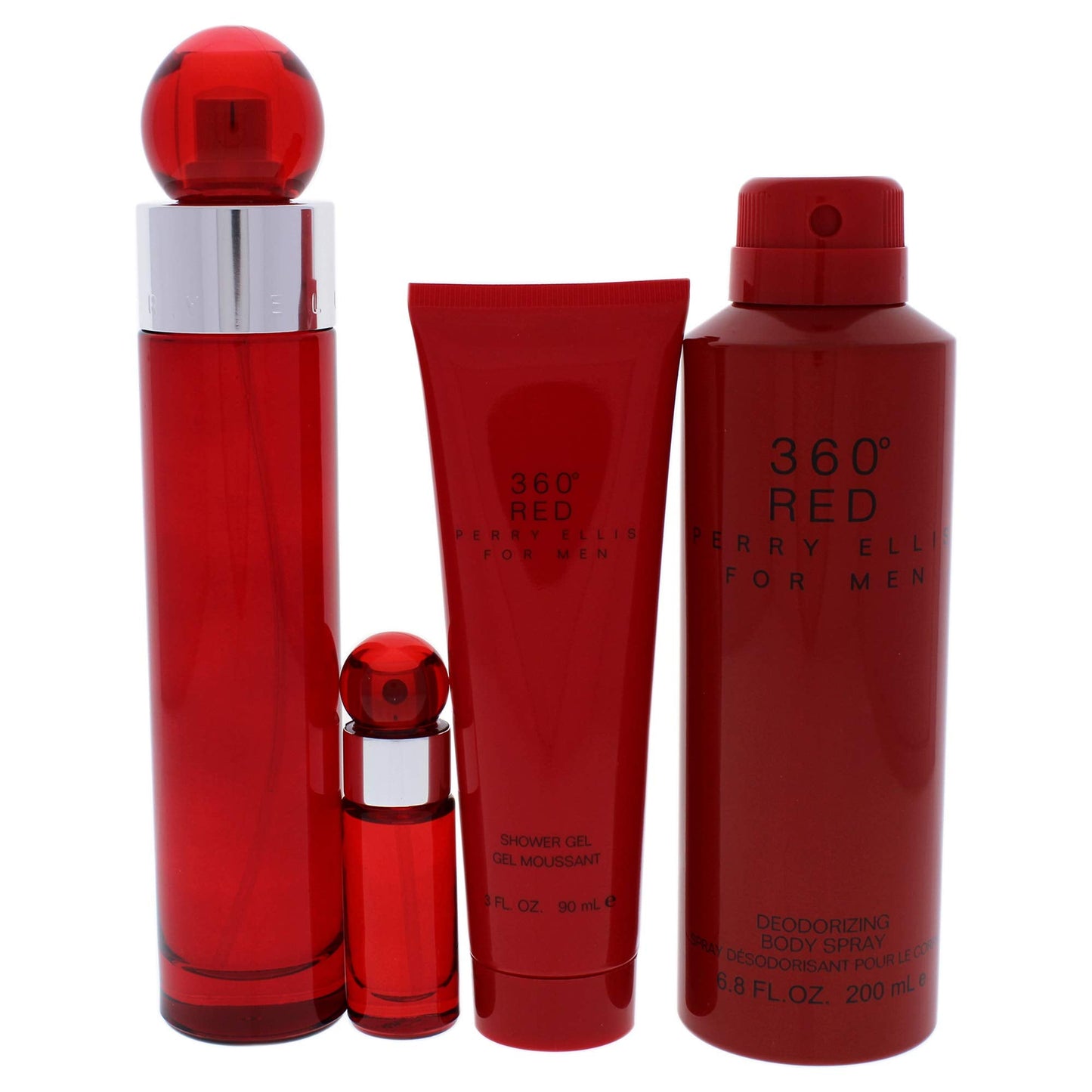Perry Ellis 360 Red 4 Piece Gift Set for Men 3.4oz Beauty & Personal Care Perry Ellis