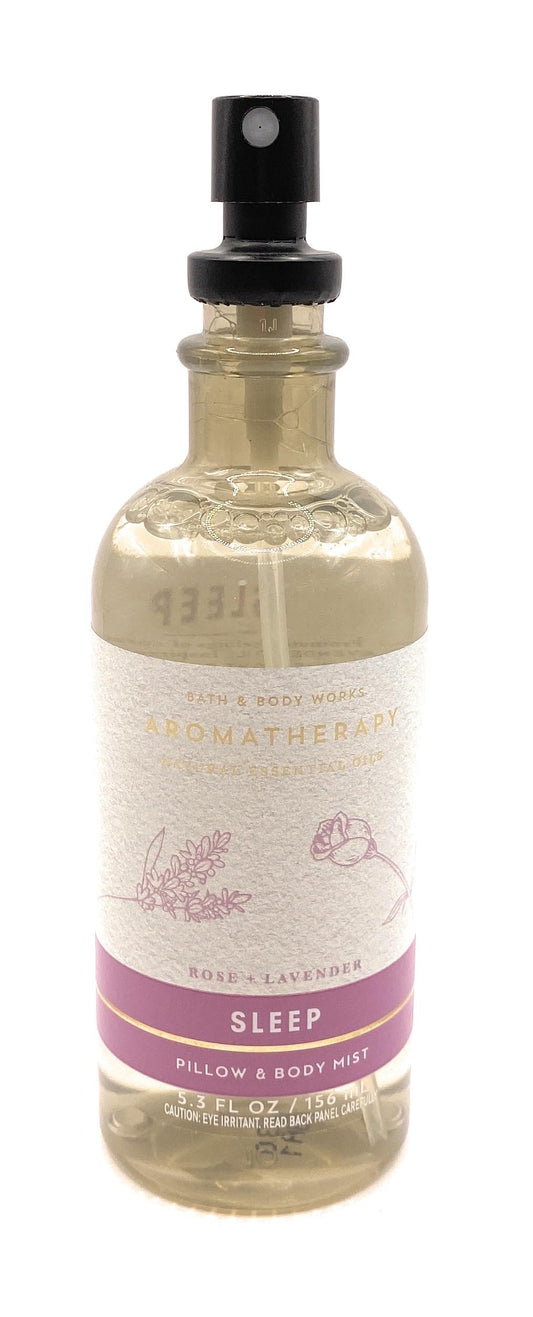 Bath & Body Works Aromatherapy Rose Lavender Sleep Pillow & Body Mist with Natural Essential Oils 5.3 Ounce Beauty & Personal Care Bath and Body Works