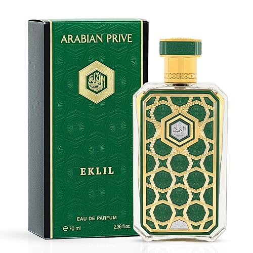 RASASI Arabian Prive Eklil Eau de Parfum Spray 70ml (2.36 oz) | Luxury Woody Aromatic Perfume with Vetiver, Tonka Bean & Pepper | Luxurious Arabian Beauty & Personal Care RASASI
