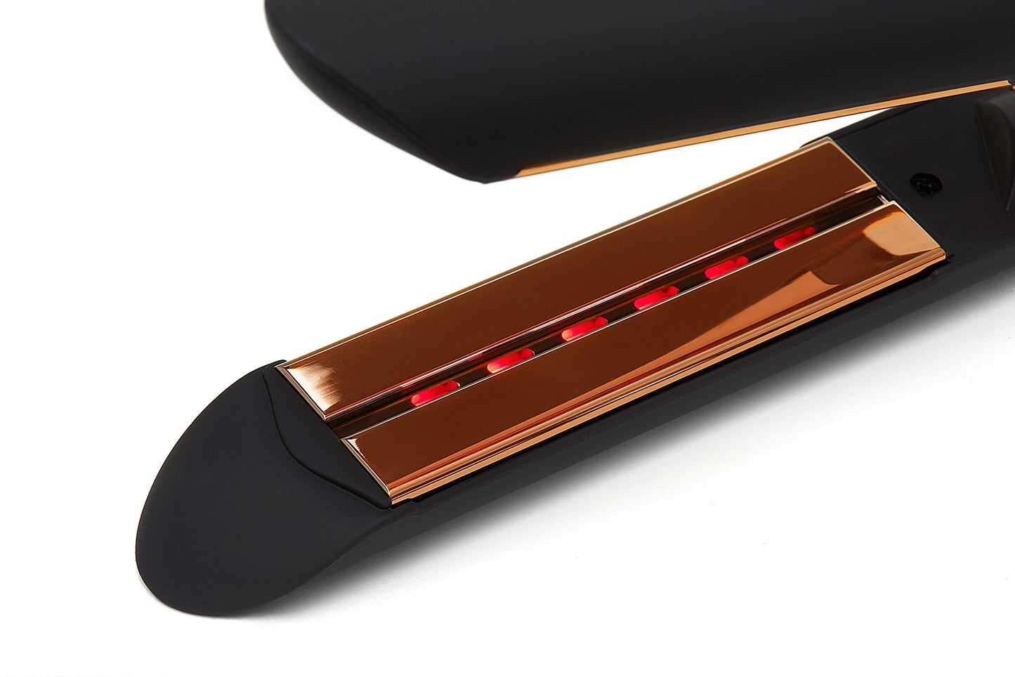 NuMe Style Setter Hair Straightener Titanium Flat Iron - 1 Inch Floating Plates Hair Iron with Negative Ion Conditioning - Infrared Light Strip - Dual Beauty & Personal Care NuMe