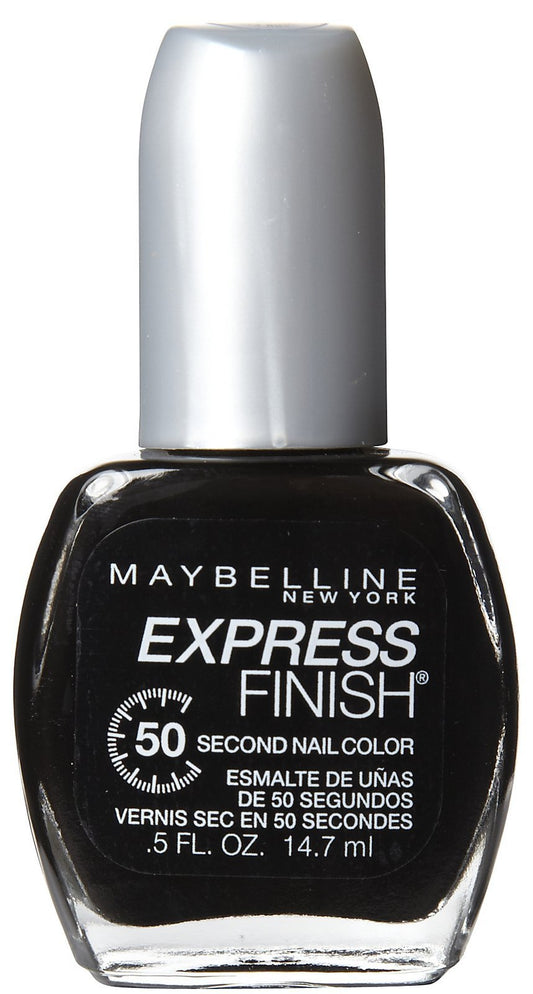 Maybelline New York Express Finish 50 Second Nail Color, Onyx Rush 895, 0.5 Fluid Ounce