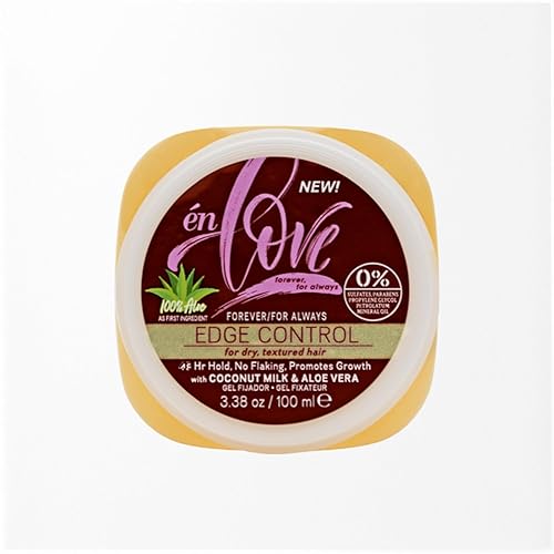 én Love Forever for Always Edge Control Hair Gel with Natural Coconut Milk, Pure Aloe Vera and Argan Oil | 48 Hours Extra Hold Pomade | Promotes Beauty & Personal Care én Love