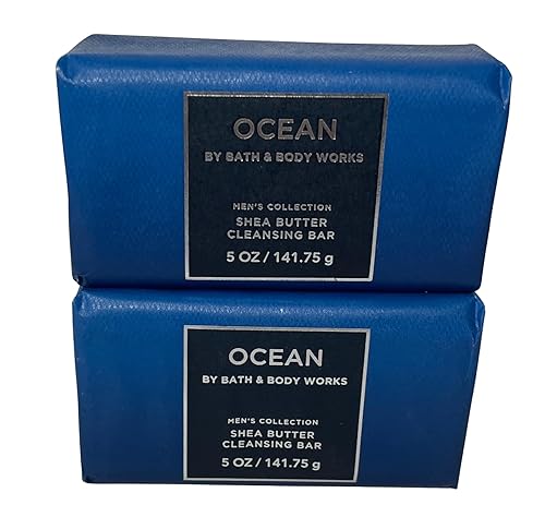 Bath and Body Works Ocean Shea Butter Cleansing Bar Soap 4.2 oz Each Pack of 2 Beauty & Personal Care Bath & Body Works