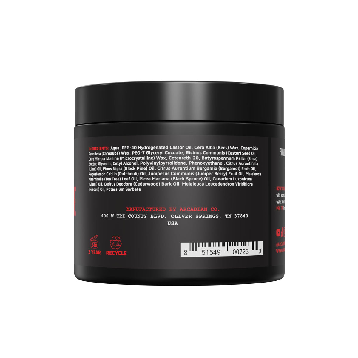 Arcadian Grooming Styling Pomade 4oz Beauty & Personal Care Arcadian