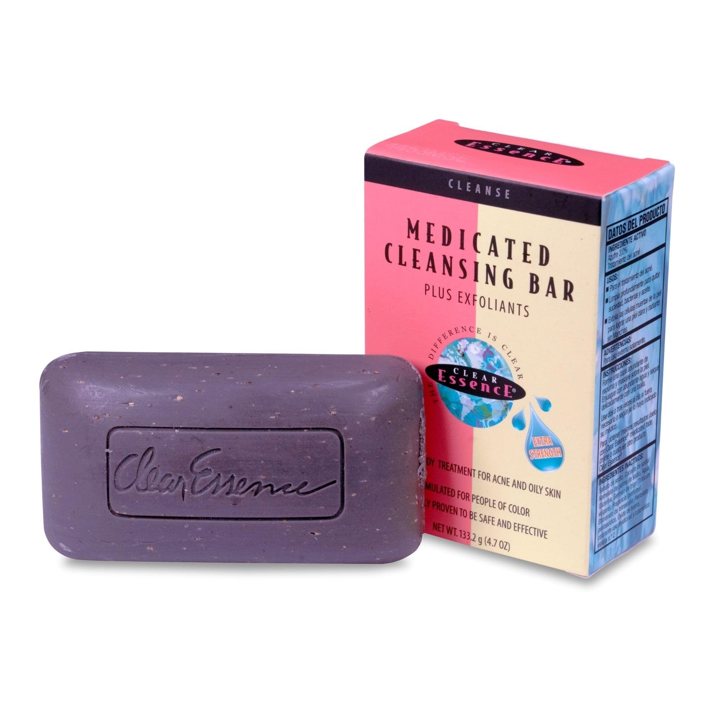 Clear Essence Antifungal Soap Cleansing Bar Plus Exfoliant 4.7oz - Extra Strength Medicated Soap for Acne, Oil & Impurities - Face & Body Wash Bar Beauty & Personal Care Clear Essence