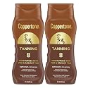 Coppertone Sunscreen Tanning Lotion SPF 8, Lightweight and Non Greasy Sunscreen, Water Resistant, Oxybenzone Free, Sun Tan Lotion Moisturizes Skin Beauty & Personal Care Coppertone