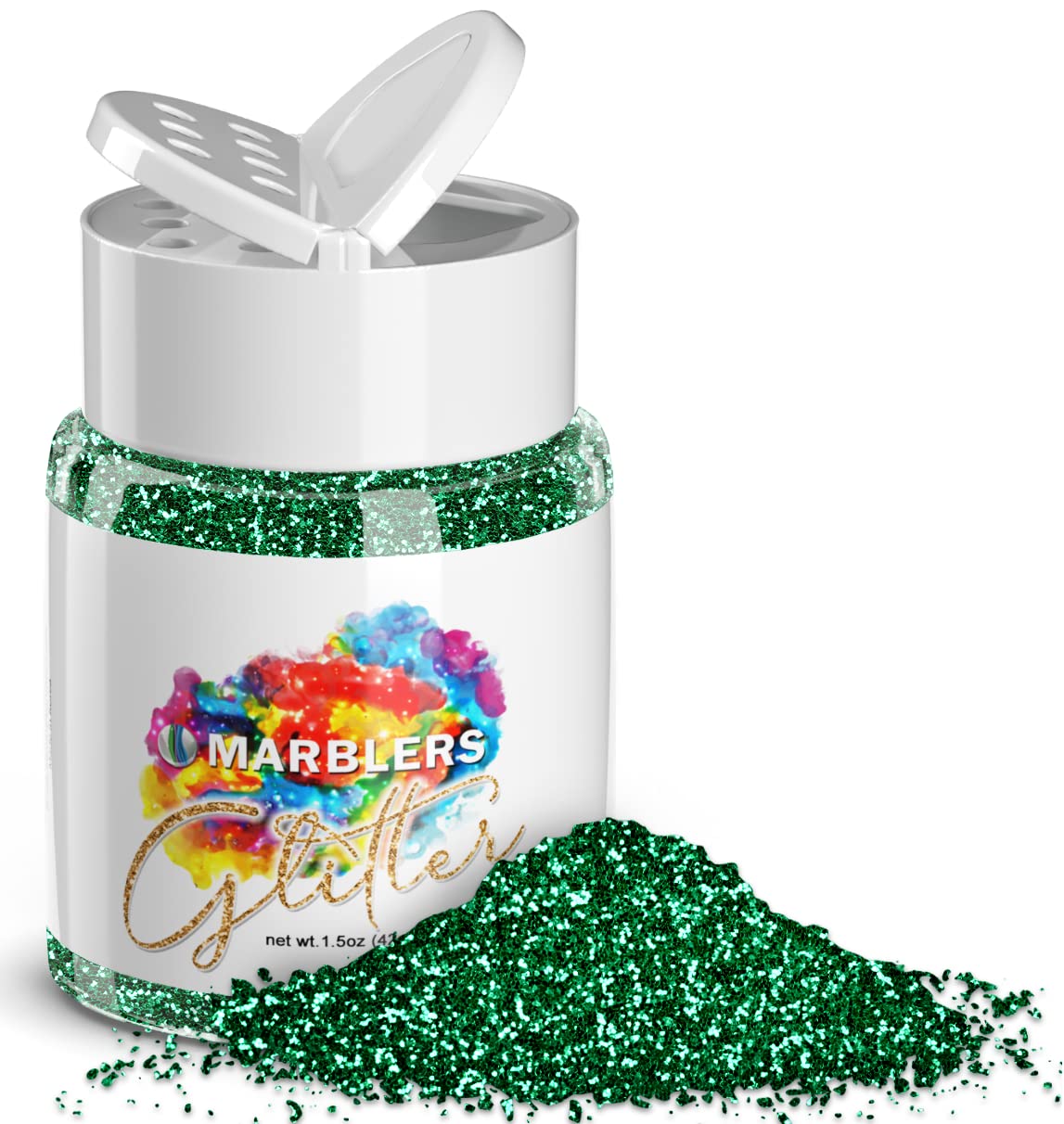 MARBLERS Twinkle Glitter [Christmas Green] 1.5oz (42g) | Fine | Non-Toxic, Vegan, Cruelty-Free | Face, Body, Eyeshadow, Hair, Festival, Party Makeup | Beauty & Personal Care MARBLERS