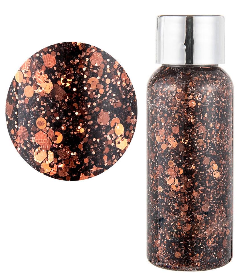 Body Glitter Gel, Face Glitter Body Glitter Liquid Eyeshadow, Face Hair Nail Glitter, Holiday Glitter Makeup (7) Beauty & Personal Care JUDEWY