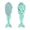 Glimmer Wish Mermaid Detangling Hair Brush for Kids - Anti Frizz and Anti Static - Soft and Long Bristles to Detangle With Ease - Gentle on Hair Kids Beauty & Personal Care Glimmer Wish