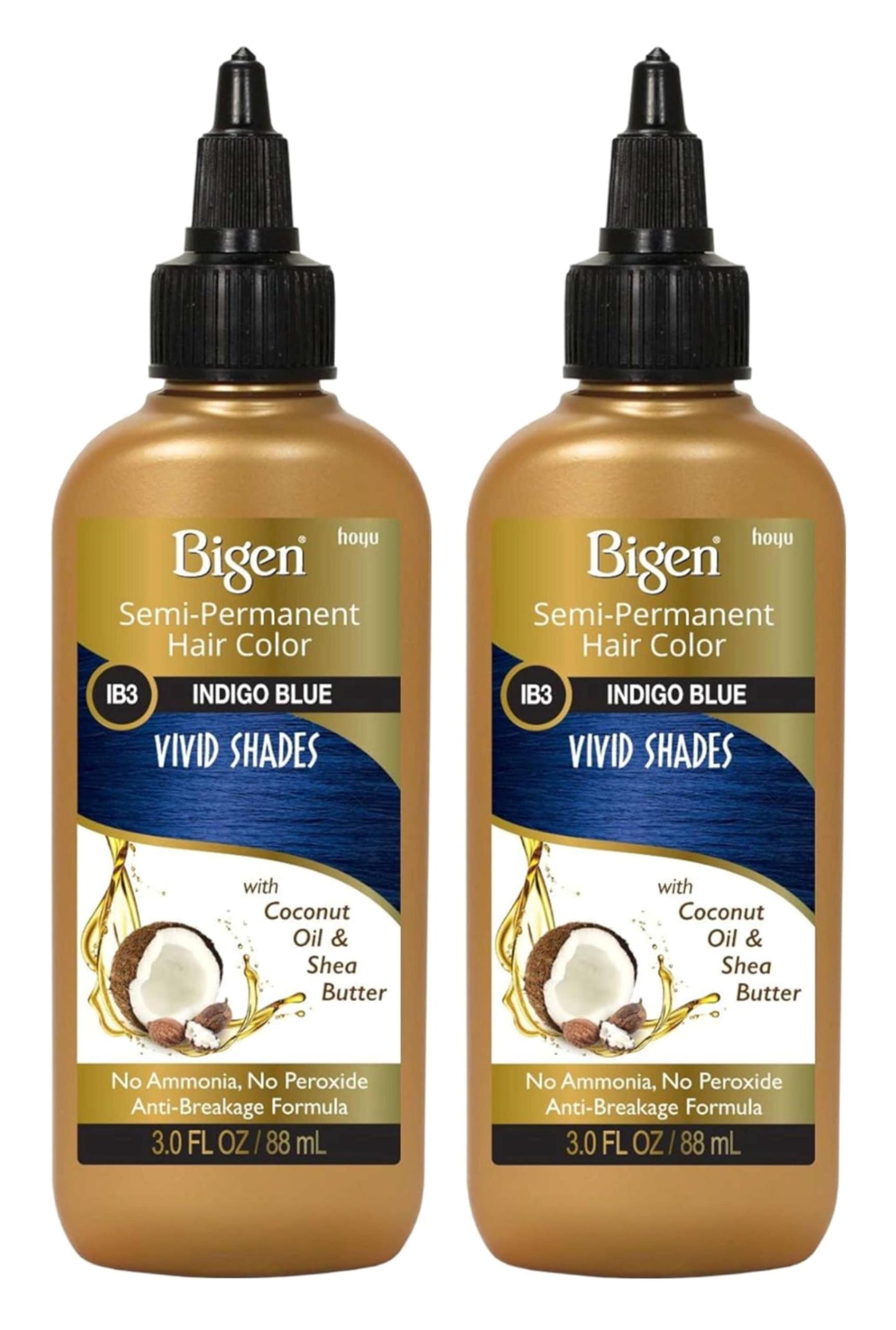 Bigen Semi-Permanent Haircolor #Ib3 Indigo Blue 3 Ounce (88ml) (2 Pack) Beauty & Personal Care Bigen