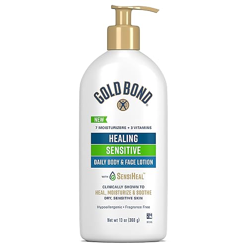 Gold Bond Healing Sensitive Daily Body & Face Lotion for Dry, Sensitive Skin, 13 oz. Beauty & Personal Care Gold Bond