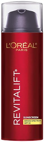 L'Oreal Paris Revitalift Triple Power Anti-Aging Broad Spectrum SPF 30 Sunscreen, Pro Retinol, Hyaluronic Acid & Vitamin C Lotion, Reduces Wrinkles Beauty & Personal Care L'Oreal Paris