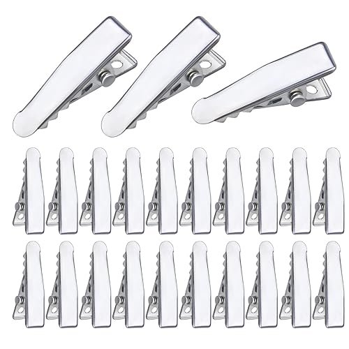 100pcs Alligator Duckbill Hair Clips Metal Single Prong Hair Clip Hairpins Teeth Bows Professional Sectioning Clips DIY Hair Accessories for Women Beauty & Personal Care Aylifu