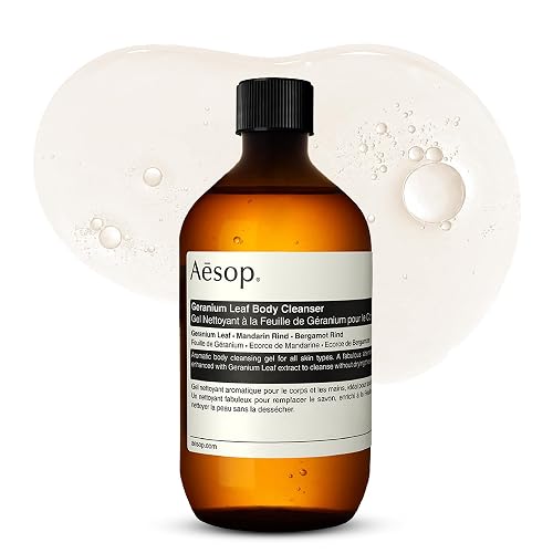 Aesop Geranium Leaf Body Cleanser Refill | Gentle Shower Gel with Geranium, Mandarin and Bergamot Essential Oil Blend to Refresh & Balance Skin | 500 Beauty & Personal Care Aesop