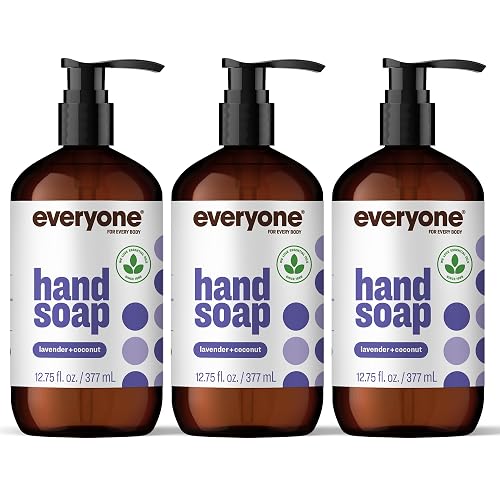 Everyone Liquid Hand Soap, 12.75 Ounce (Pack of 3), Lavender and Coconut, Plant-Based Cleanser with Pure Essential Oils Beauty & Personal Care everyone for every body