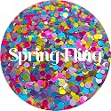 Pink Blue Yellow Dots Polyester Glitter | Craft Glitter | Glitter for Arts & Crafts | Tumblers | Cosmetics | Nails | Epoxy Resin Art | Slime | DIY | Beauty & Personal Care Glitter Heart Co.