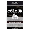 John Frieda Precision Foam Colour, Deep Brown Black 3N, Full-coverage Hair Color Kit, Anti-Fade Gray Coverage, Deep Color Saturation Hair Dye, 1 Beauty & Personal Care John Frieda