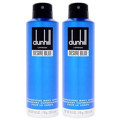 Alfred Dunhill Desire Blue London for Men - 6.6 oz Body Spray - Pack of 2 Beauty & Personal Care Alfred Dunhill