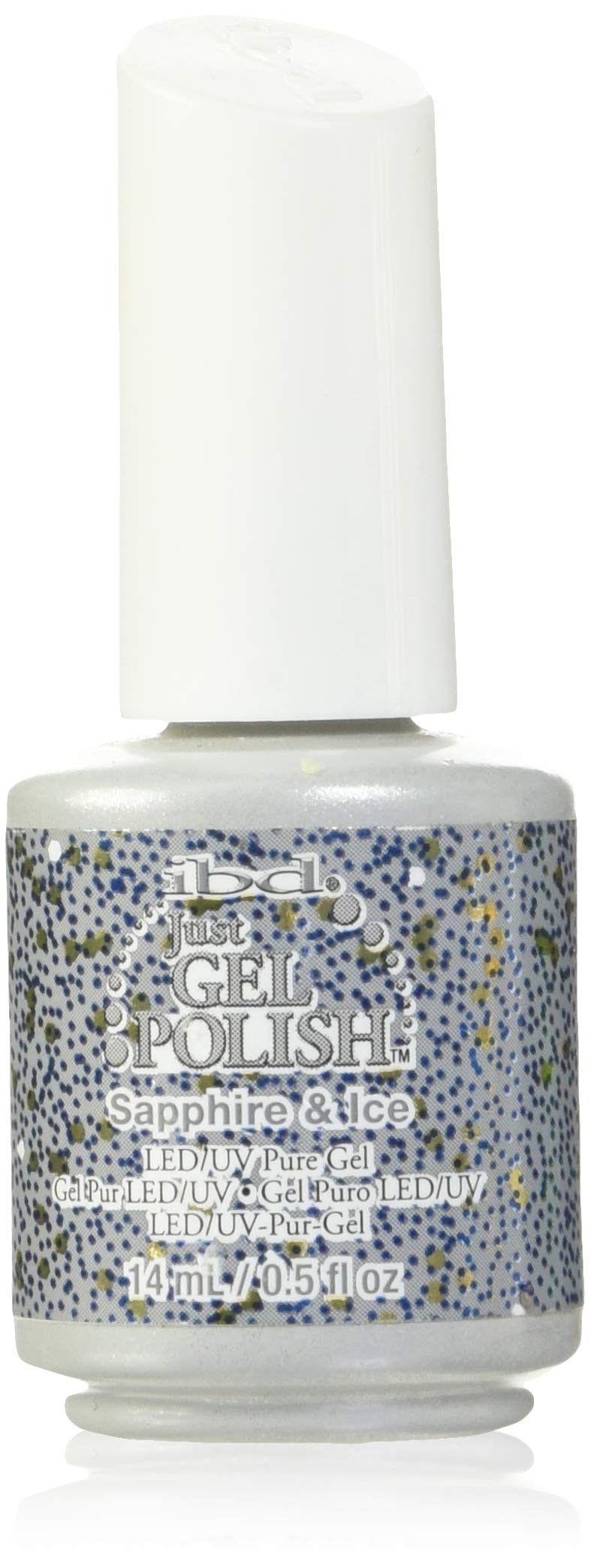 IBD Just Gel Soak Off Blue Nail Polish, Sapphire & Ice