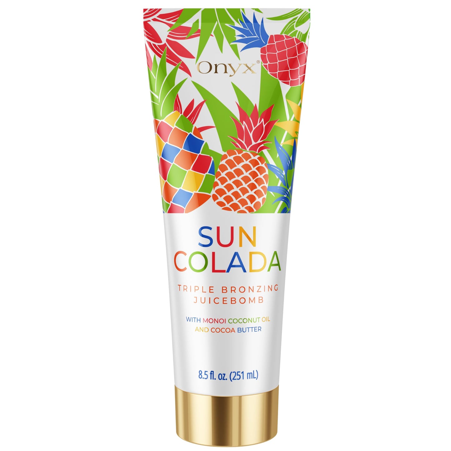 Onyx Suncolada Triple Bronzing Lotion for Tanning Bed - Indoor Dark Tanning Accelerator with Bronzer | Anti-Aging, Hydrating, Streak-Free formula | Beauty & Personal Care Onyx