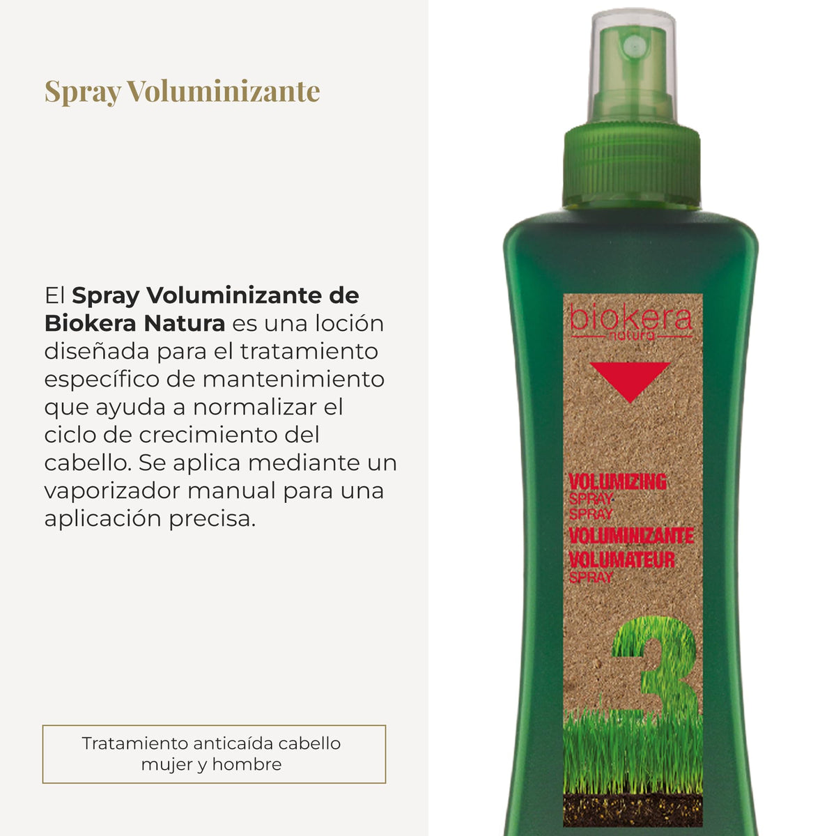 Salerm Biokera Natura Volumizing Spray for Unisex, 10.1 Ounce Beauty & Personal Care SALERM