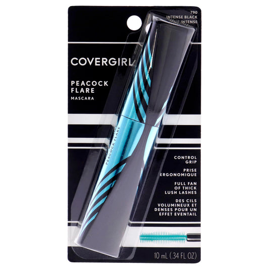 COVERGIRL Peacock Flare Mascara, Intense Black, 0.3 Ounce (packaging may vary)