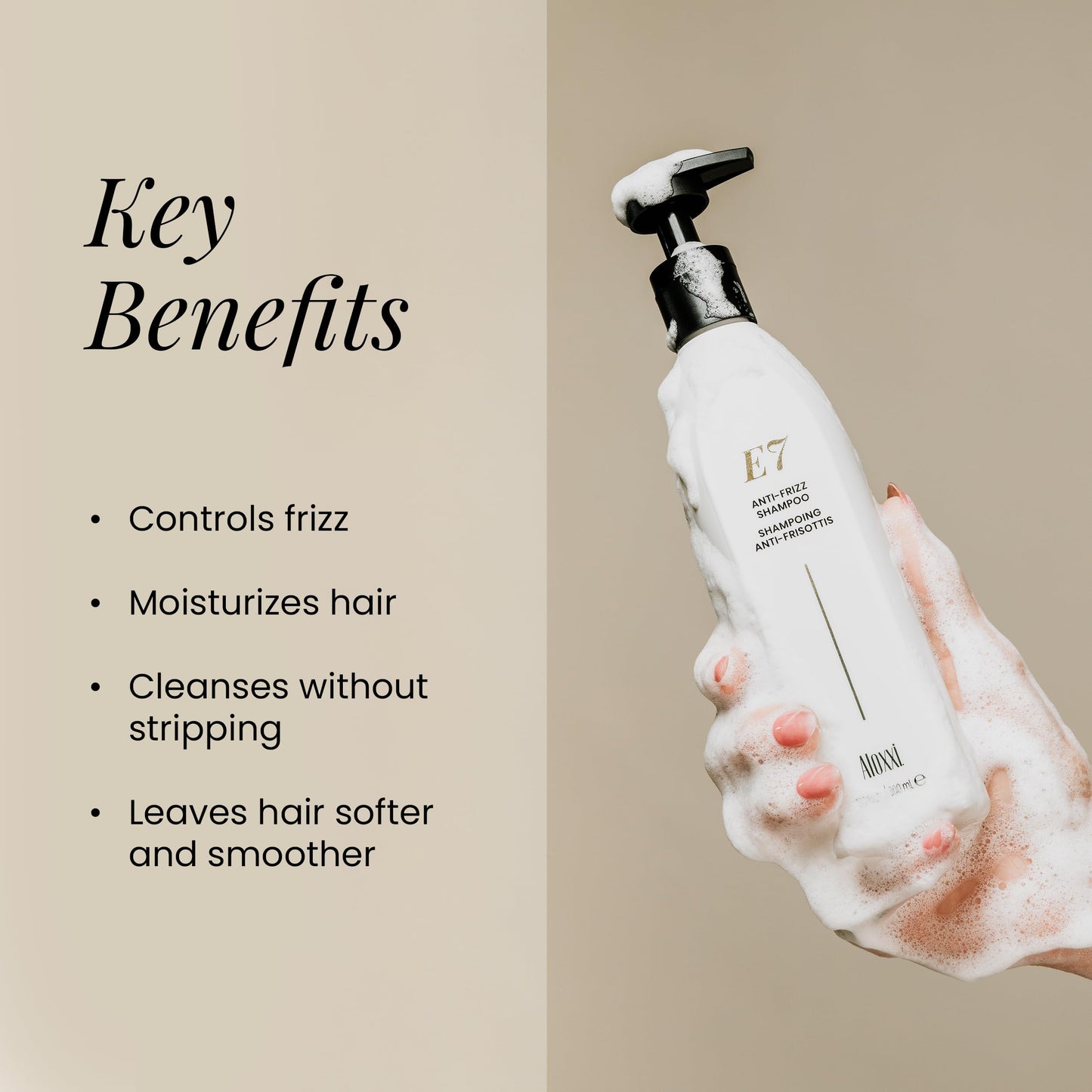 ALOXXI E7 Anti-Frizz Shampoo for Color-Treated Dry Damaged Hair Moisturizing & Strengthening with Cleansing Oils & Antioxidants, 33.8 Fl Oz Beauty & Personal Care ALOXXI