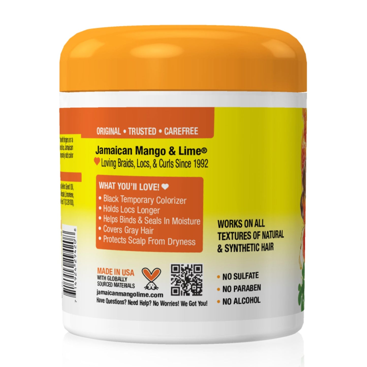 Jamaican Mango & Lime Black Wax - Temporary Black Hair Color & Locking Wax for Locs, Twists & Gray Coverage - Strong Hold, No Alcohol, Mineral Oil, or Beauty & Personal Care Jamaican Mango & Lime